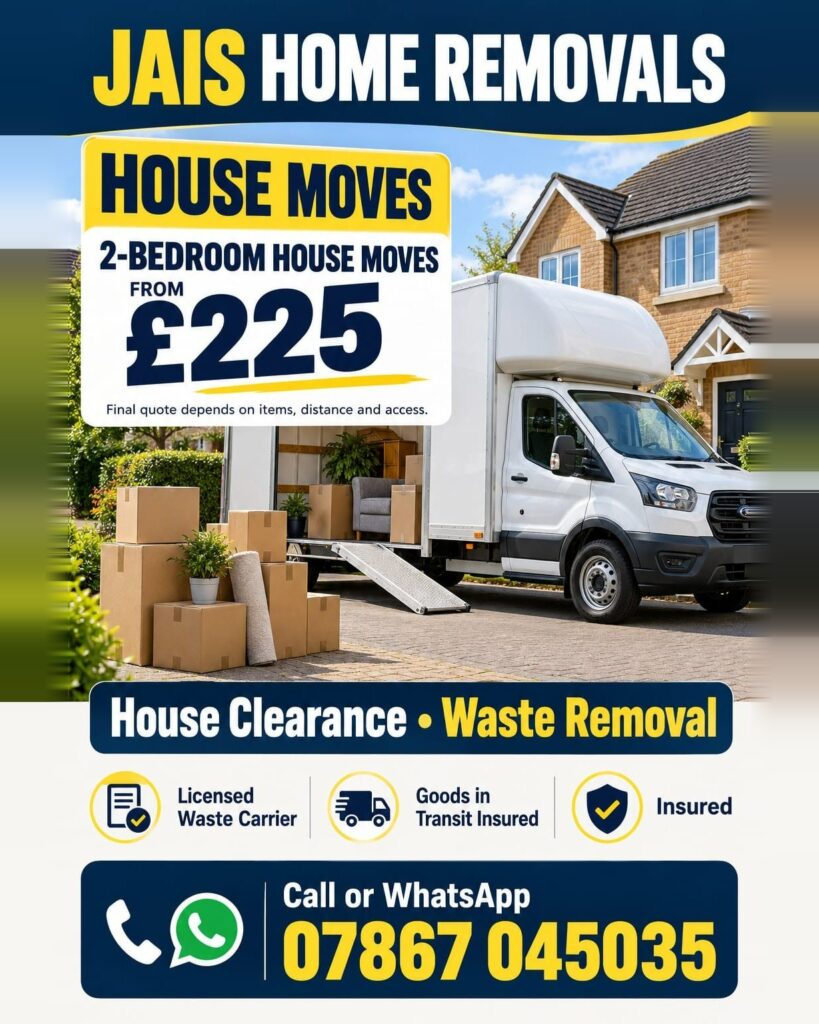 Jais Home Removals – house moves, house clearance and waste removal