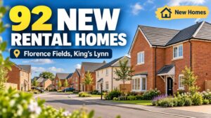 Illustration of new rental housing at Florence Fields, King's Lynn.